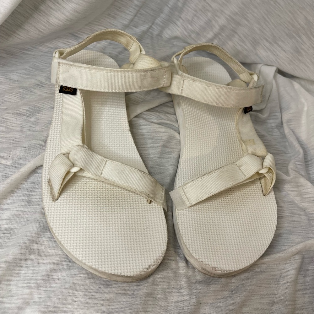 Teva All White Sandals